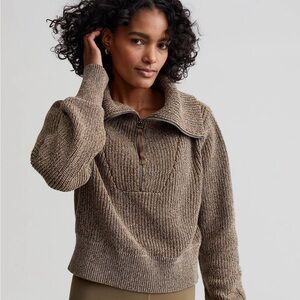 Varley Mentone Half Zip Knit Pullover